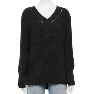 NWT SO Chenille VNeck Sweater SzS